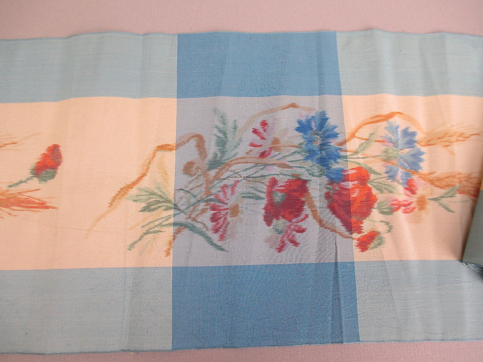 Antique Victorian Civil War Watered Silk Ribbon Sash