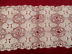Antique Victorian Filet Lace Doily