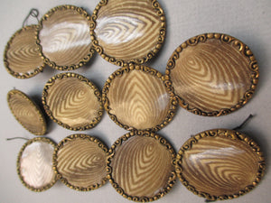 Antique Victorian Buttons set of 11 Matching