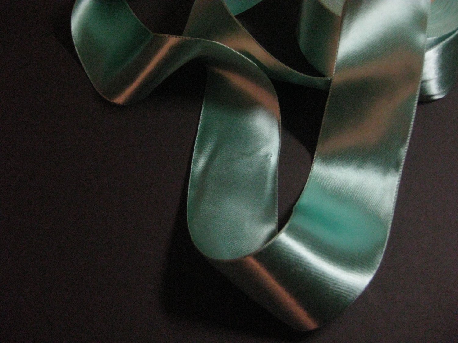 Aqua satin ribbon double sided satin wide fabric ribbon trim Rayon blue green 2-1/8 inch