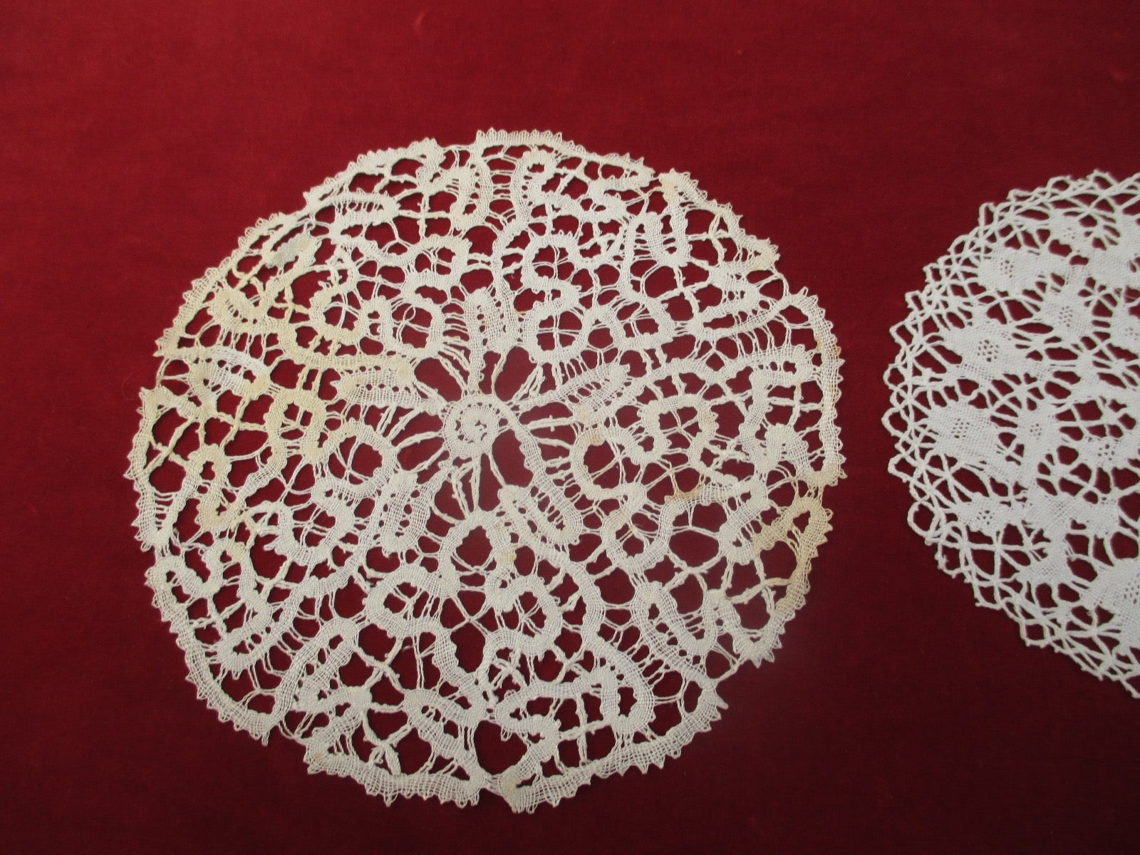 Antique Victorian doilies set of 2