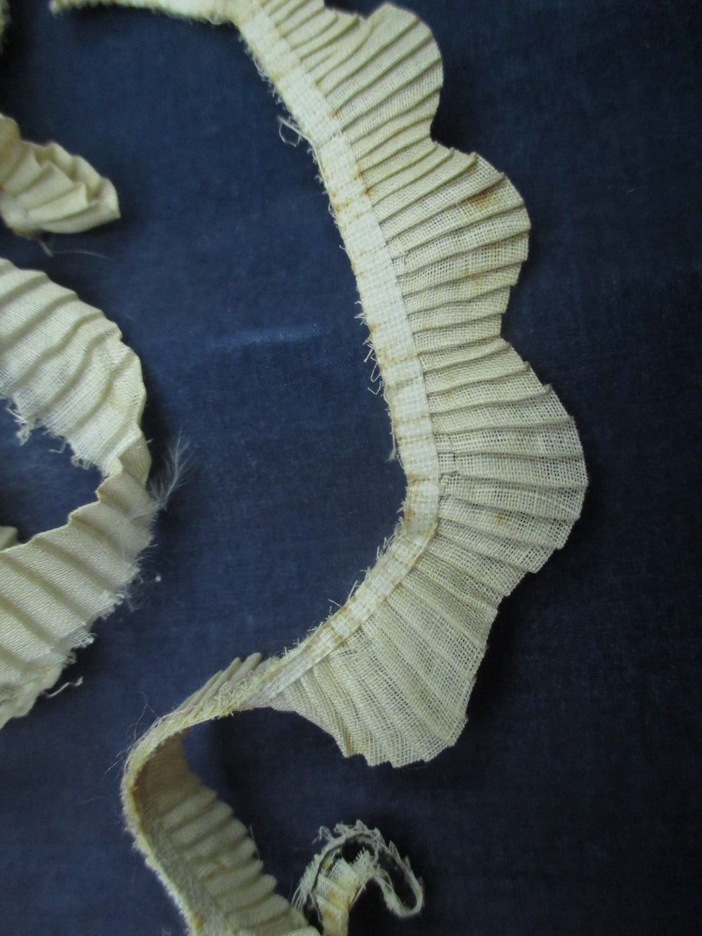 Antique Victorian pleated trim