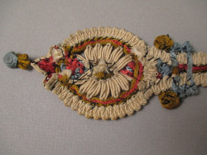Antique Victorian embroidered applique